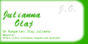 julianna olaj business card